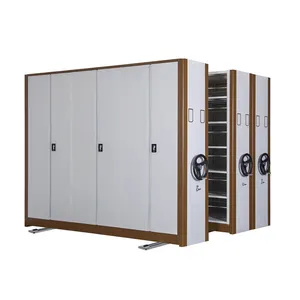 Library furniture archive file compactor mobile shelving system