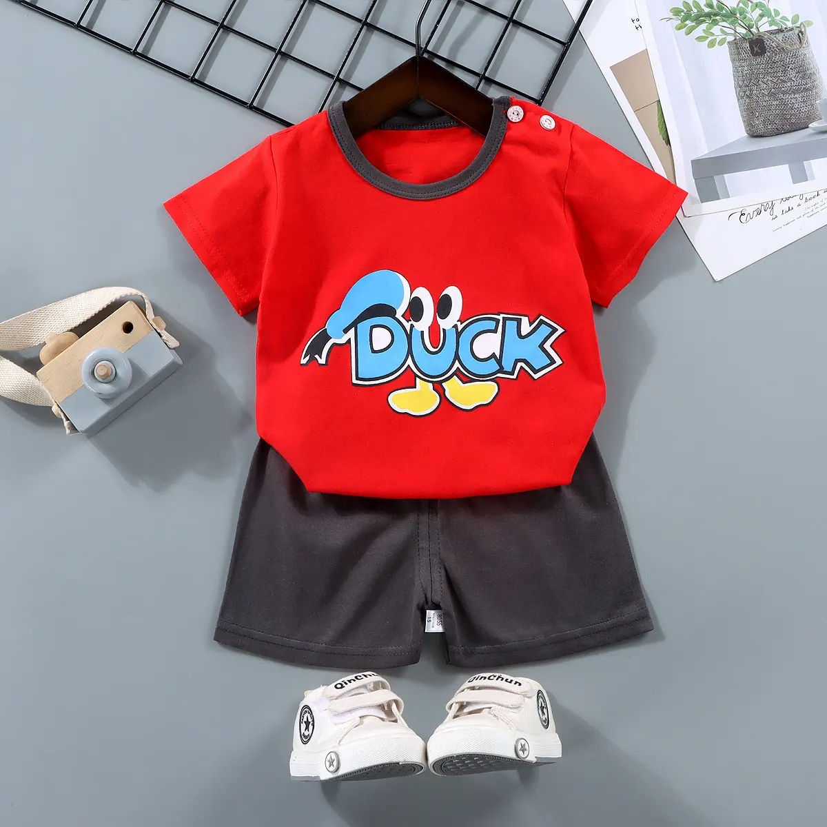 DL1231230 Custom Children's Clothes Suit Summer Boy and girls Clothes Shirt And Pants Clothes Children Suits Kid Clothing Sets