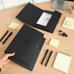 Cartelle Portadocumenti in Cartoncino Bianco A4 Personalizzabili con Logo e Dimensioni per Ufficio, Vendita all'Ingrosso - Product Image 1