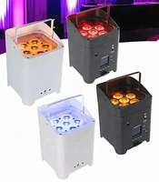 LED Par 6x18W RGBWA UV 6 en 1 inalámbrico alimentado por batería Led Uplights Wifi App Dmx Led Par luces para boda Iglesia fiesta