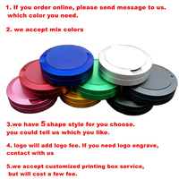 Boîte à snus en métal noir personnalisée à 3 couches, conteneur en métal pour sachets de snus, boîte à snus en aluminium, conteneur en métal pour sachets de Zyn