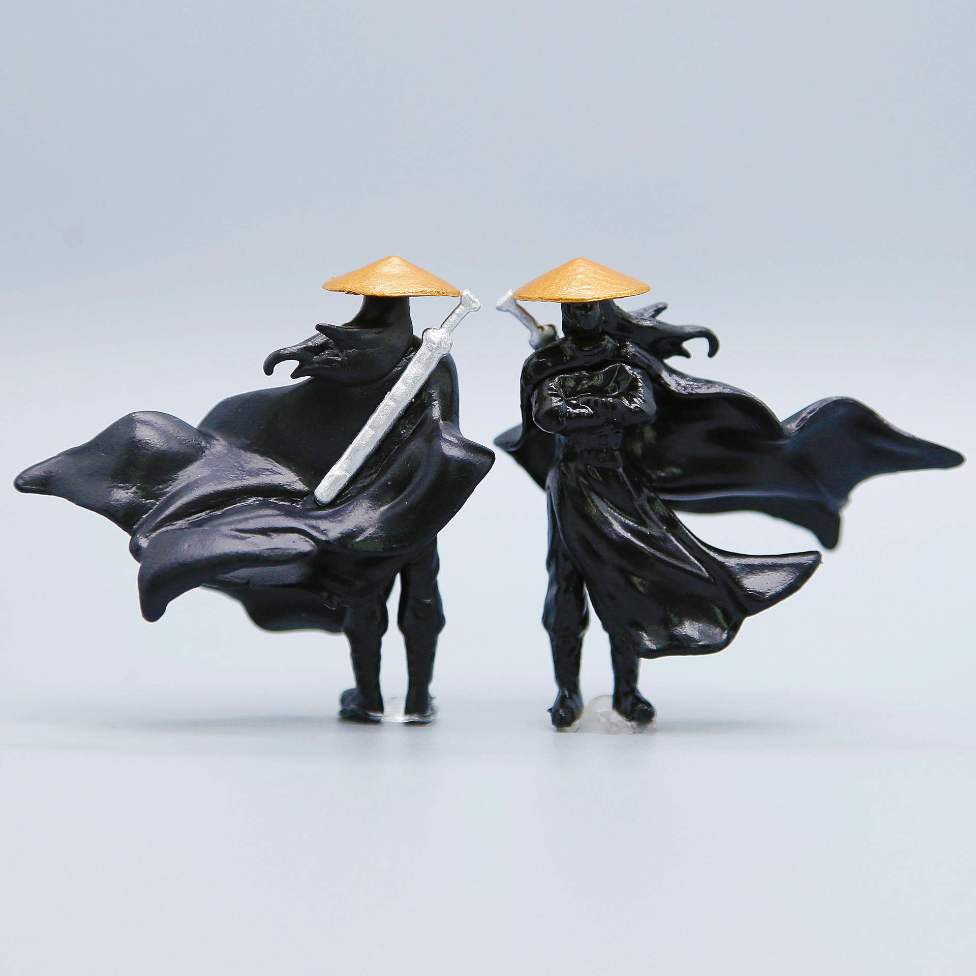 ギフトに最適なPVC製中国剣士アクションフィギュア車内装飾