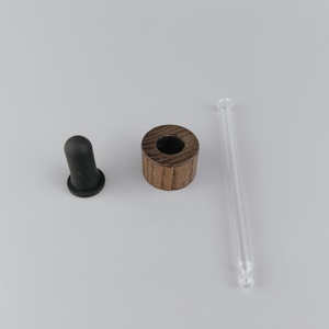 <span class=keywords><strong>Kard</strong></span> legno contagocce 20 mm contagocce cosmetico 20/410 tappo in legno contagocce con pipetta di vetro per l'imballaggio di olio essenziale - Product Image 3