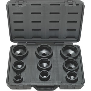 Juego de enchufes profundos cromados de 9 Uds., tuerca de cubo de grado DIY para mantenimiento y reparación, personalización OEM compatible - Product Image 1