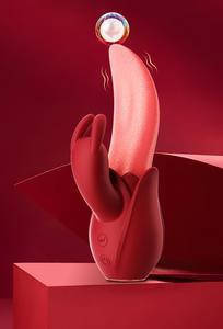 Boutique de vente en gros de jouets sexuels pour adultes, vibromasseur lapin à langue 2 en 1, vente directe d'usine, faible MOQ, personnalisation - Product Image 2