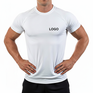 Vêtements de fitness de qualité supérieure hommes chemises de sport 100% coton matériel léger Quickdry impression de logo personnalisée - Product Image 1