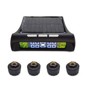 מכונית סולארית מופעל tpms צמיג ניטור מערכת <span class=keywords><strong>lcd</strong></span> דיגיטלית צג אבטחה אוטומטי אזעקת לחץ חיצוני צמיגים - Product Image 1