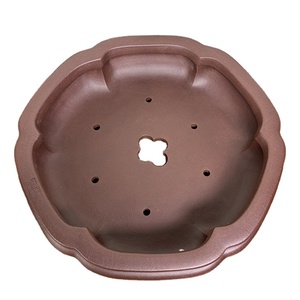 Maceta Tradicional Qiaoyi para Bonsái, Maceta Irregular de <span class=keywords><strong>Arcilla</strong></span> Púrpura Yi Xing, Macetas Rústicas para Árboles, Drenaje Superior, Ecológicas - Product Image 5