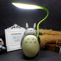 Lampe de bureau USB décorative créative en forme de dessin animé Totoro pour l'apprentissage des enfants