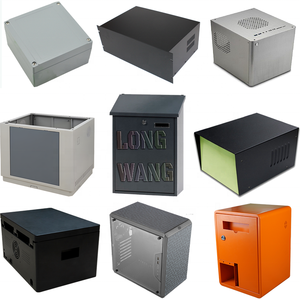 Guangdong colore nero anodizzato 7075 alluminio piastre Custom metallo rivettatura custodie scatola di fabbricazione lamiera - Product Image 3