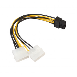 4 Chân Đến 8 Chân Đầu Nối Đực Sang Cái <span class=keywords><strong>Pci</strong></span> <span class=keywords><strong>E</strong></span> <span class=keywords><strong>Molex</strong></span> Cáp Nguồn Gpu Đực Cho Card Đồ Họa Video - Product Image 1