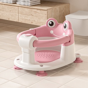 Sgabello da bagno in plastica antiscivolo con supporto reclinabile per <span class=keywords><strong>vasca</strong></span> da bagno neonata - Product Image 2