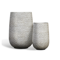 Pots de fleurs, jardinières, pots en ciment pour l'extérieur, écologiques, pour la maison, avec revêtement PE, trou de drainage, légers, durables, modernes, minimalistes