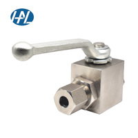 Vanne à bille hydraulique à gaz en acier inoxydable 304 316 316l à commutation manuelle haute pression OEM