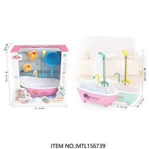 Faire semblant de jouer jouet été enfants bain douche jouets électrique pulvérisation d'eau <span class=keywords><strong>baignoire</strong></span> jouet <span class=keywords><strong>pour</strong></span> bébé poupée - Product Image 5
