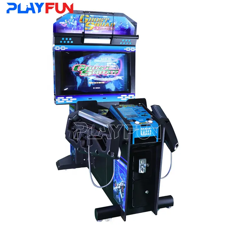 Arcade Ghost Squad shooting gun games coin operated machine, LCD Ghost Squad video games for Indoor Amusement