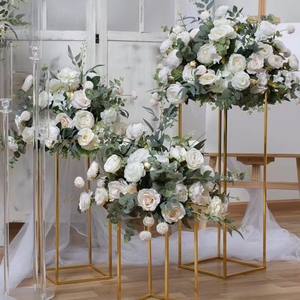 Decorazione di nozze bianco e blu fiore palla tavolo fiore centrotavola fiore artificiale <span class=keywords><strong>centro</strong></span> pezzo per la decorazione di eventi - Product Image 6