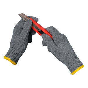 Guantes de jardín de punto de algodón Guantes de trabajo de mano protectores de seguridad al aire libre hechos con poliéster - Product Image 6