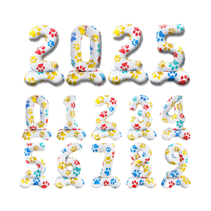 Starburst palloncini 32 pollici cucciolo di cane zampa stella esplosiva impronta di cane che esplode <span class=keywords><strong>palloncino</strong></span> opaca lamina palloncini decorazione palloncini - Product Image 6