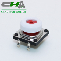 Interrupteur tactile CHA 12x12mm avec capuchon, adapté aux machines-outils CNC et aux télécommandes industrielles, interrupteur étanche