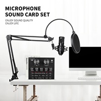 Live-Streaming-Ausrüstungsset mit USB-Kondensatormikrofon Podcast-Mixer Externe Installation für Mobiltelefon-Vlog-Aufnahmen