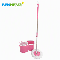Têtes de balai serpillère rotatives de rechange pour outils de nettoyage des sols, avec seau magique à essorage à quatre côtés et rotation à 360 degrés, en microfibre