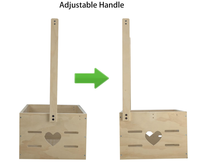 Caisse de rangement en bois personnalisée pour la fête prénatale, panier de rangement pour bébé avec poignée pour jeunes parents, cadeaux de grossesse