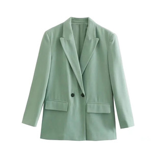 2024 Grobhandel Benutzer Definierte Frauen Fruhling Herbst Zweireiher perdere Mehrfarbige Optionale Koreanische Mittellange Blazer - Product Image 1