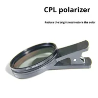 Lentille polarisante pour téléphone portable et tablette, réduction de la lumière, anti-reflet, adaptée à la diffusion en direct, lentilles de photographie