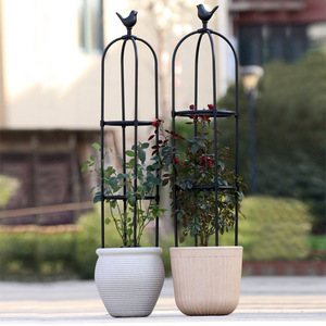 Treillis en forme <span class=keywords><strong>de</strong></span> tête d'oiseau pour plantes, support pour fleurs, vignes, jardin intérieur/extérieur, très adapté aux roses, aux clématites, aux plantes grimpantes, balcon, cour, pots - Product Image 4