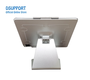 DSUPPORT เคสโลหะสีเงินและสีดำสำหรับไอแพดโปร 11 นิ้ว (2021) ขาตั้งกันขโมยพร้อมตัวล็อคปรับมุมได้เต็มที่ - Product Image 4