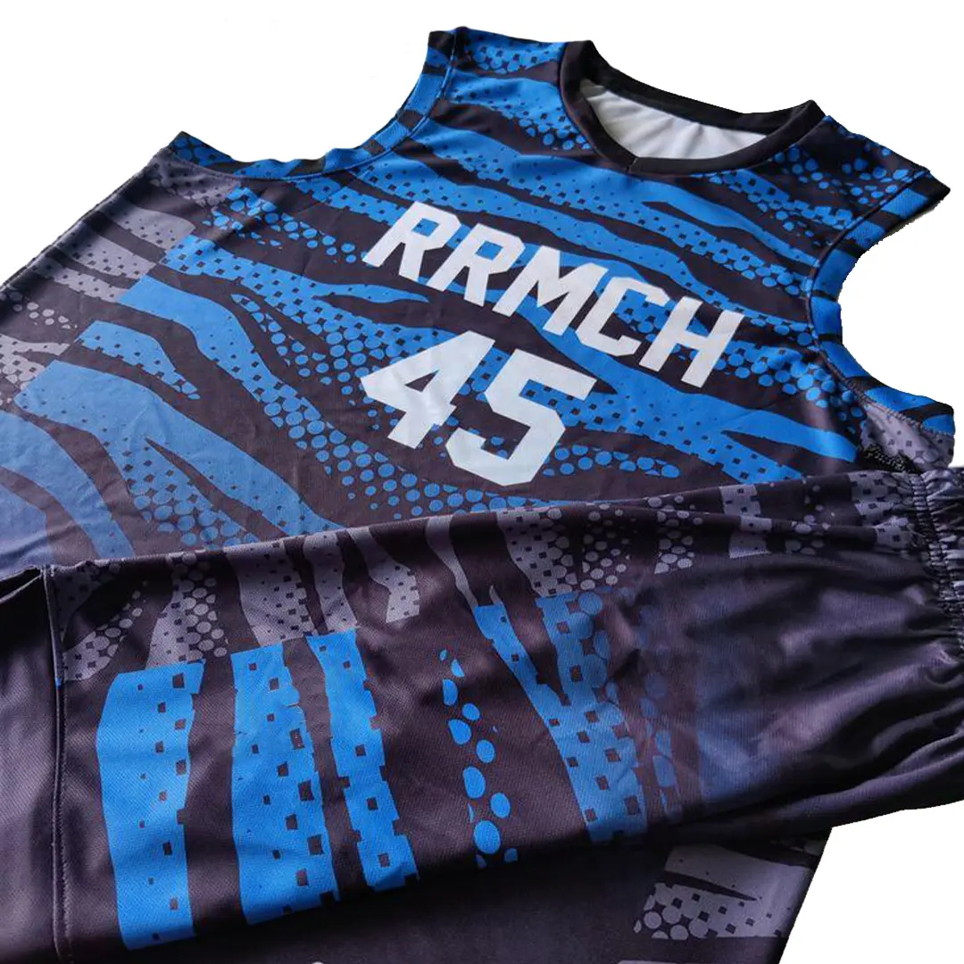 Custom Best design unisex retro American Europe Quick Dry mesh embroidery stripe Sublimation Basketball Jersey Set