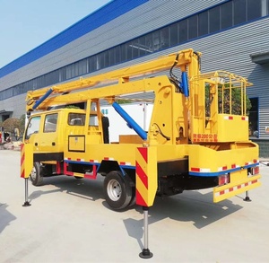 Nouveau camion de travail aérien hydraulique diesel <span class=keywords><strong>KLF</strong></span> ISUZU 4x2 Euro 3 à flèche télescopique 12-14m pour haute altitude 150-250HP - Product Image 5