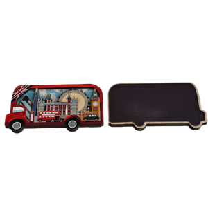 Nuevo Imán Decorativo para Refrigerador, Recuerdo Personalizado de 2 Capas, Adhesivo Magnético de MDF con Resina Epoxi, Imán de Madera para Refrigerador - Product Image 3