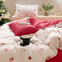 Ensemble de draps de lit en coton Jacquard de qualité hôtelière personnalisé de haute qualité comprenant un drap housse drap plat taie d'oreiller-Polyester de qualité