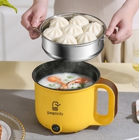 Casserole Électrique Multifonctionnelle pour la Maison, Marmite Électrique Antiadhésive, Cuiseur Polyvalent, Pot à Nouilles, Poêle à Frire