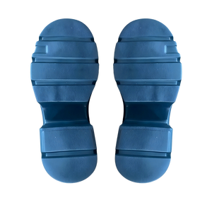 Semelles de chaussures pour femmes Kezhi personnalisables, bleues, à talons hauts, légères, antidérapantes, résistantes à l'usure, en PU, semelles décontractées pour femmes - Product Image 2