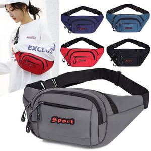 Multifunctional Sport Waist <b>Bag</b> Oxford Cloth Waterproof Multiple Pockets Large Capacity For Travel Running Outdoor Use - Product Image 1