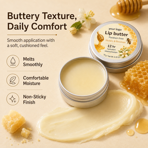 Premium Moisturizing Lip Care Buttery Texture Dry Lips Comfort Smooth Plumping For Sensitive Skin Natural Honey Lip Butter - Product Image 4