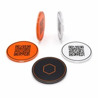 Disques en acrylique personnalisés imprimés 75 mm, impression UV, logo code QR, jetons de jeu en acrylique