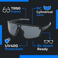 Lunettes de sport, lunettes de cyclisme, lunettes de soleil pour hommes et femmes, lunettes de soleil pour le cyclisme en plein air