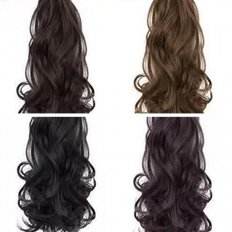 Set di 3 parrucca da donna con extension lunghe alla moda da 60cm - Product Image 1