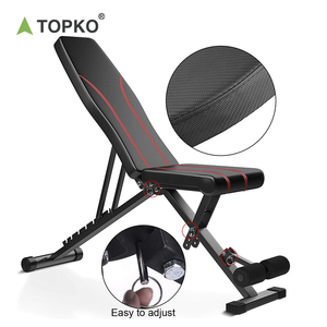 TOPKO Home Use Adjustable Foldable Fitness <strong>Bench</strong> Exercise Press <strong>Weightlifting</strong> Gym Weight <strong>Bench</strong> - Product Image 5