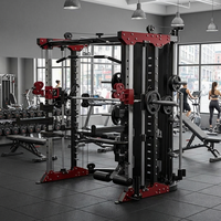 Máquina Smith Combinada de Acero Inoxidable de Alta Resistencia LC JR-1001B, Equipo de Gimnasio Comercial Profesional para Fuerza y Musculación de Brazos