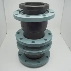 Water Supply DIN Standard Carbon Steel Painting Flange Chemical Industry Flexible Rubber Expansion Joint For Pump and Valve