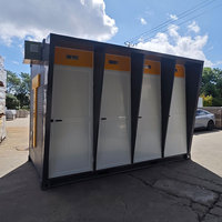 Toilettes mobiles personnalisées en conteneur, toilettes préfabriquées portables, toilettes sanitaires publiques en conteneur pour l'extérieur
