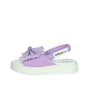 Gaelle Junior Violet Sandal <b>With</b> <b>Bow</b> Platform Heel For Girls Size 28 - Product Image 1