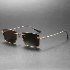 奢华时尚定制眼镜设计师名牌最新眼镜偏光墨镜男士太阳镜2023