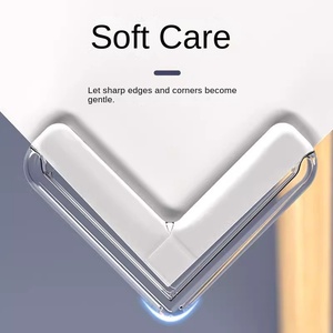 Hiện đại trong suốt Silicone dày chống va chạm góc bảo vệ cho bàn trà góc bên phải nhựa thủy tinh đồ nội thất phần cứng - Product Image 2