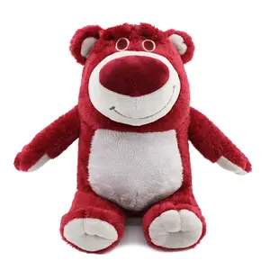 Jouets en peluche doux 3D joli dessin animé parfum fraise ours animaux en peluche jouets fête d'anniversaire cadeau voiture pendentif décoration poupées